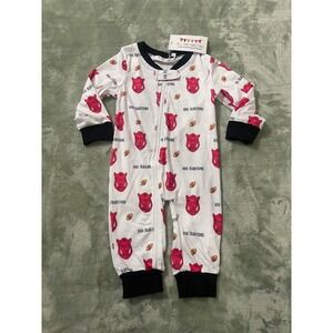 The Printed Press Hog Traditions Baby Sleepsuit Football Razorback Fan Outfit